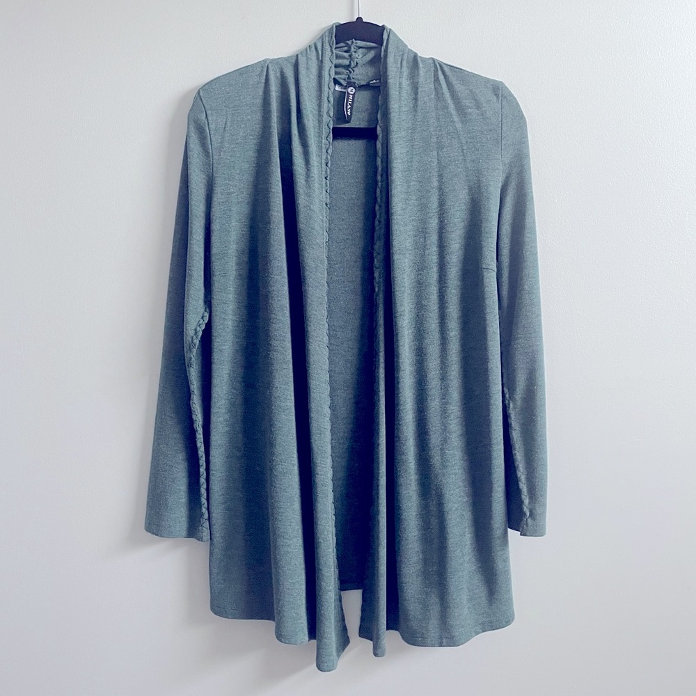 Extra Long Green Cardigan (S)